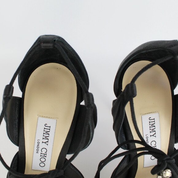 NEW JIMMY CHOO Kenny 100 Crystal Sandals - Picture 10 of 16